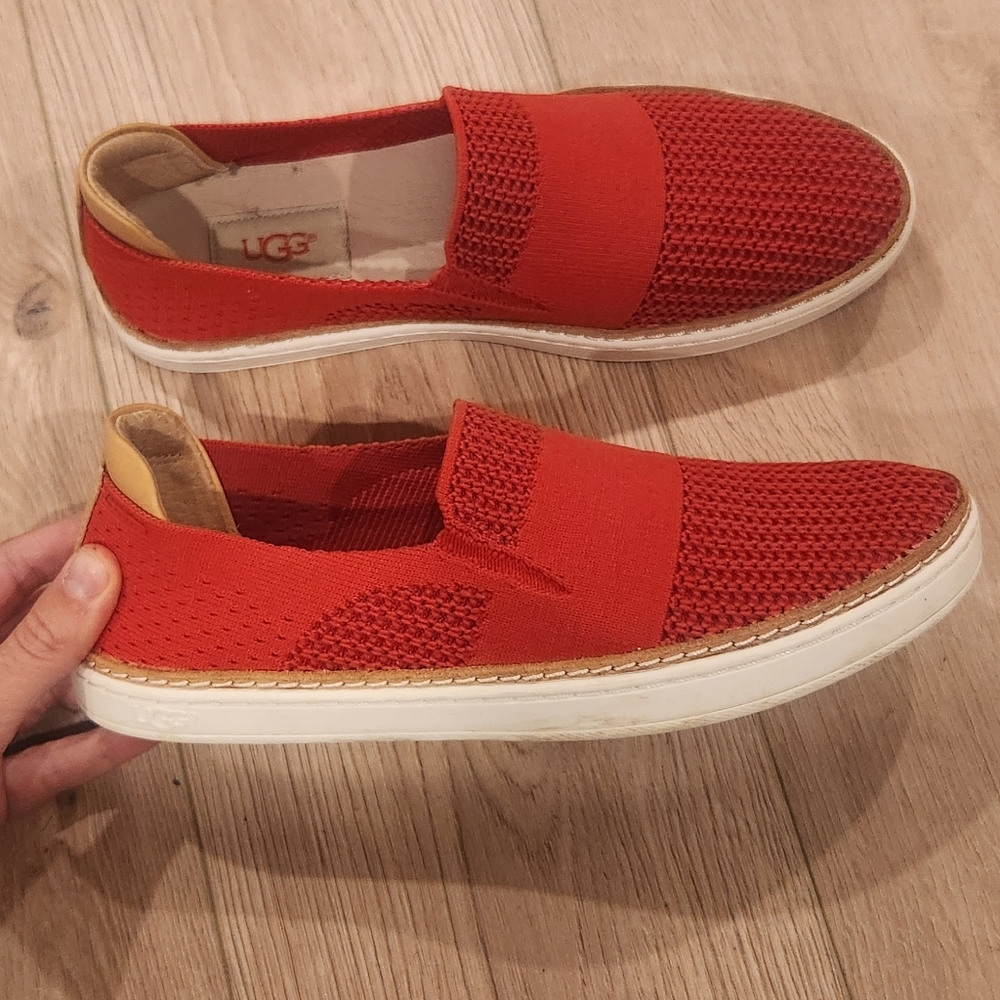 UGG Red Slip-On Flats